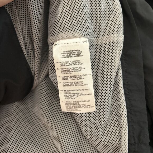 Adidas Black Mesh Lined Zip Up Hoodie Windbreaker Jacket Adult Size L - Picture 8 of 8